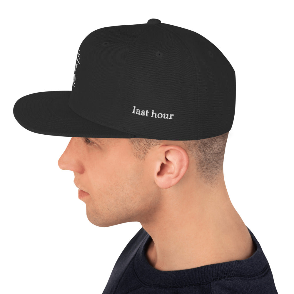 LAST HOUR - PREMIUM SNAPBACK HAT - BLACK